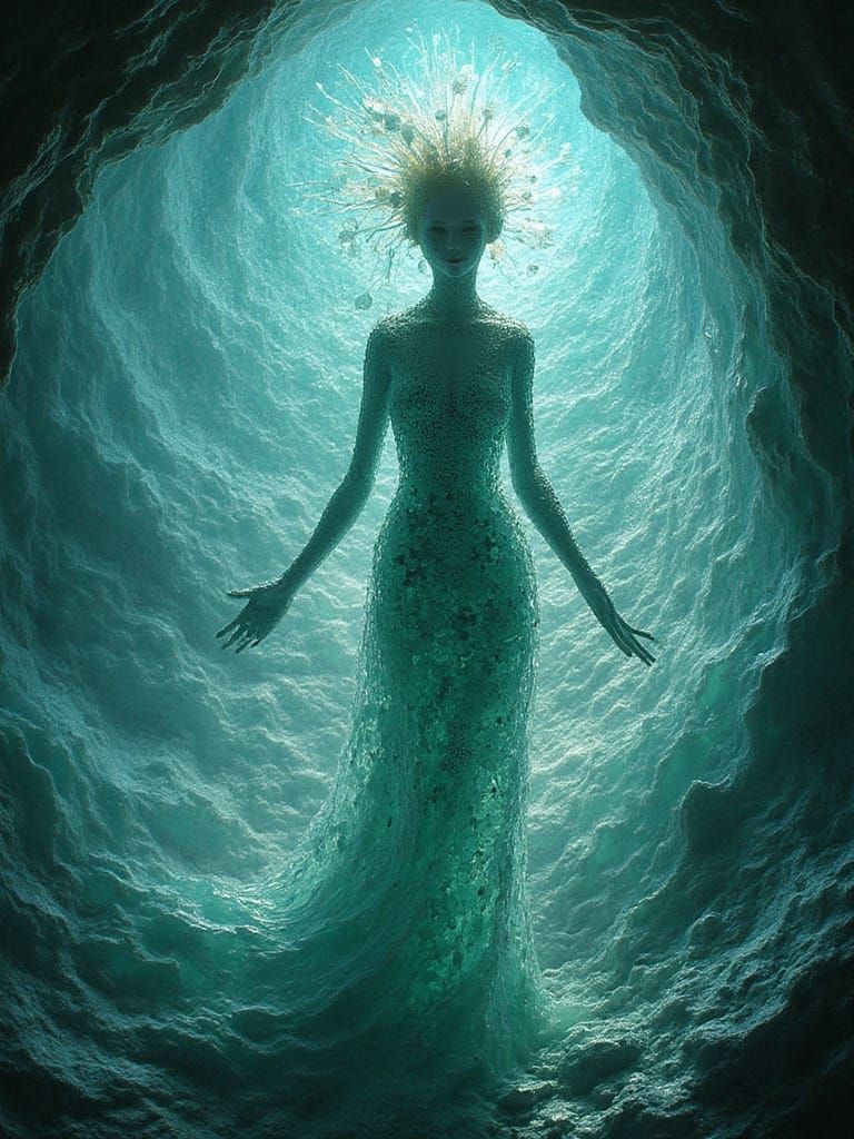 Mystical Artifact from Another Era Sea-Glass Enhanced by Wav...