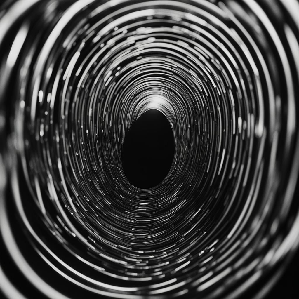 Ethereal Teardrops in Film Noir Style