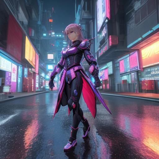 Anime Style Photomodel Posing in 3D