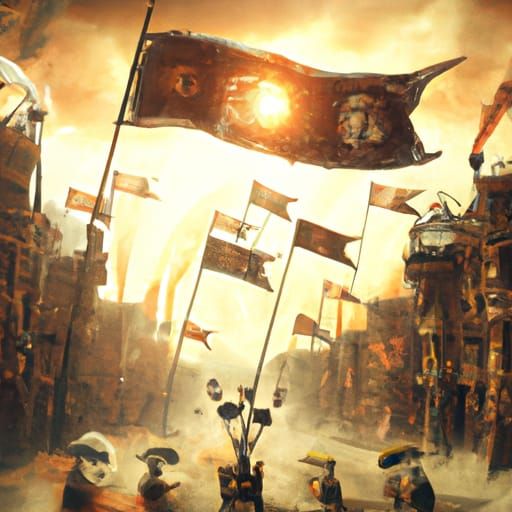 Steampunk City on Fire: Army's Revolution