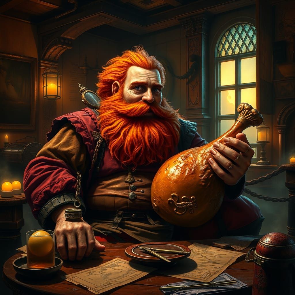 17th Century Explorer's Tavern Feast: Old Masters Style