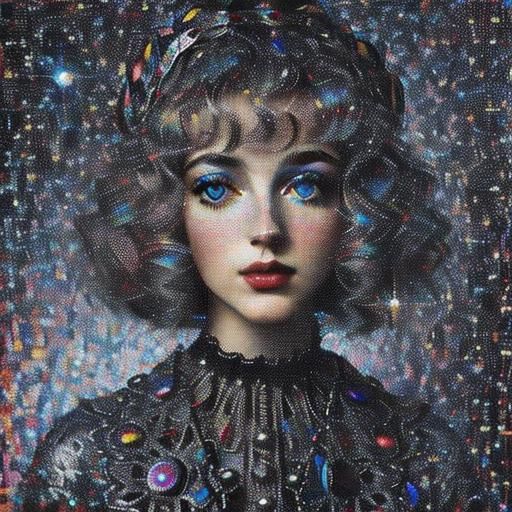 Photorealistic Maude Fealy Portrait in Pousette-Dart Style