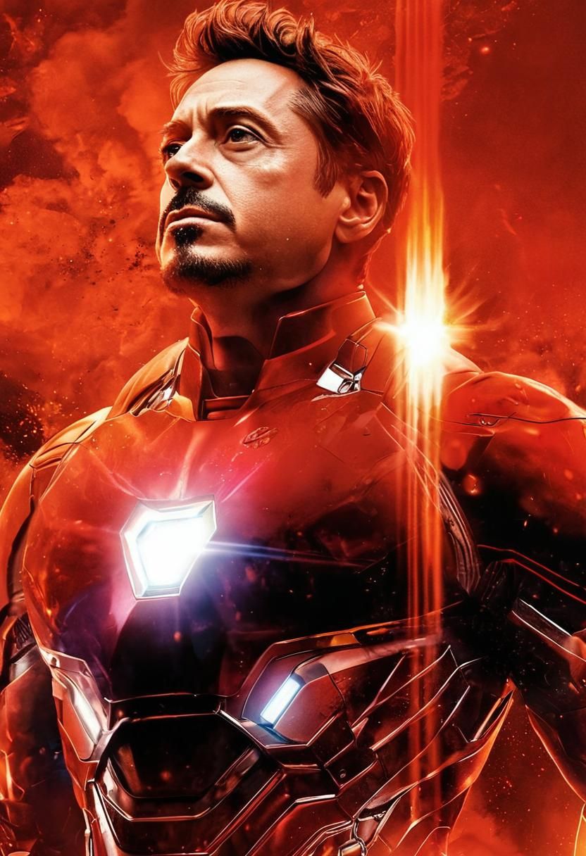 Robert Downey Jr. as Heroic Iron Man