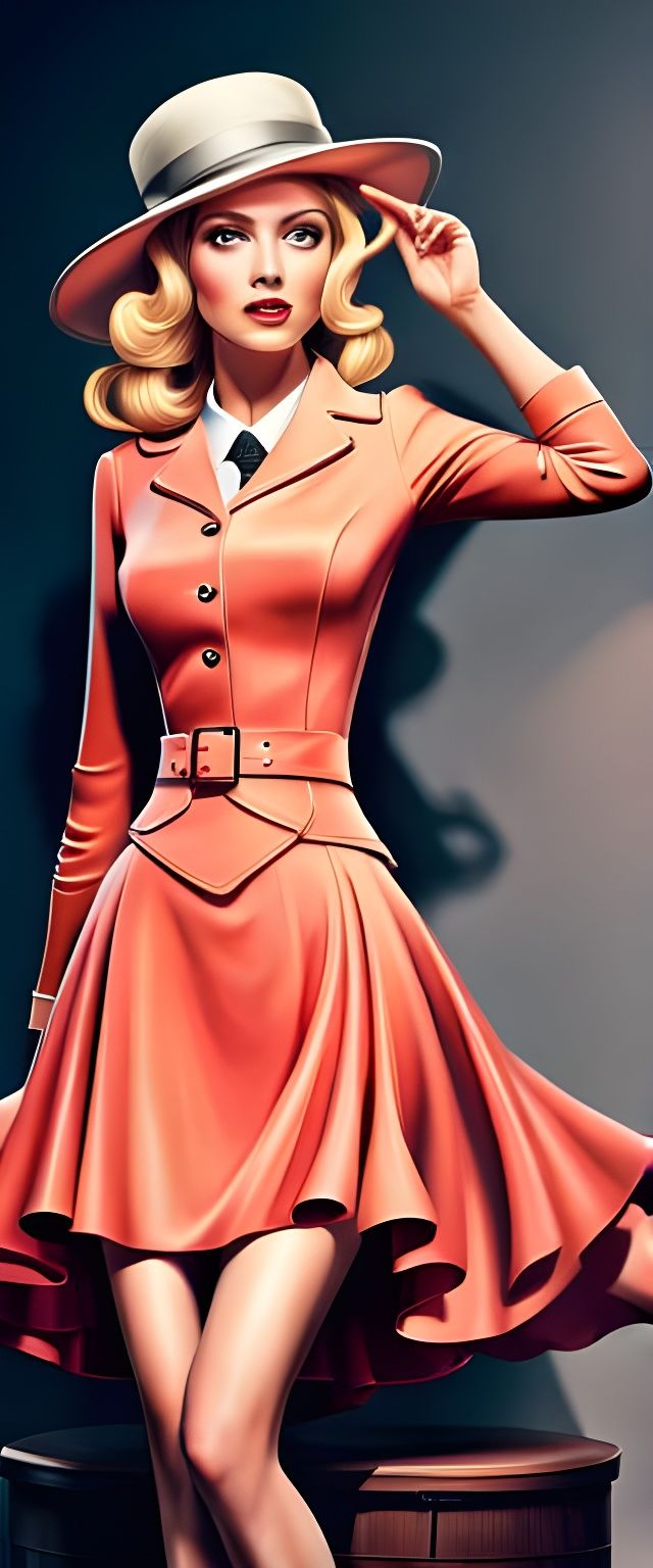 Photorealistic Portrait of Cluedo's Miss Peach