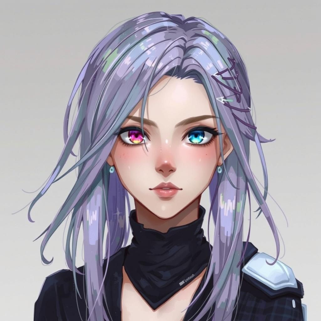 Anime Girl with Striking Heterochromia Eyes