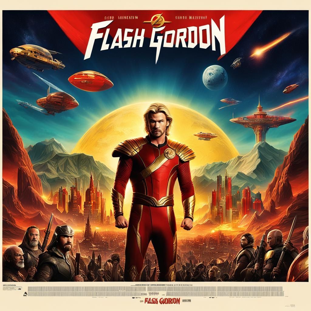 Chris Hemsworth as Flash Gordon: Epic Movie Poster