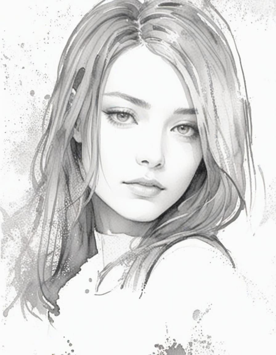 Caucasian Woman Contemplates Nature