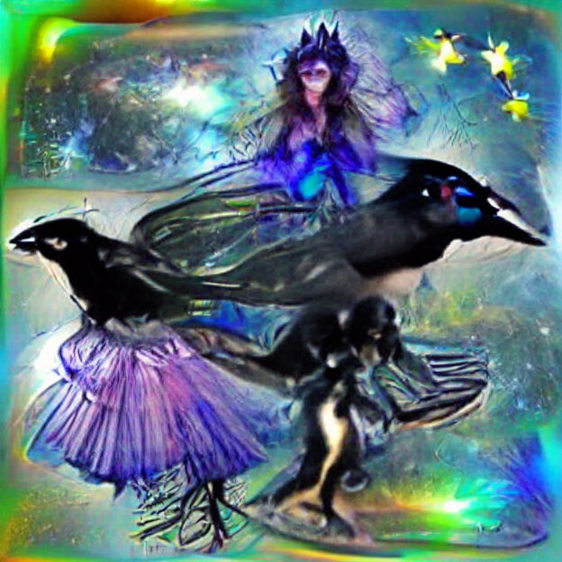 AI Image of a Crow Queen