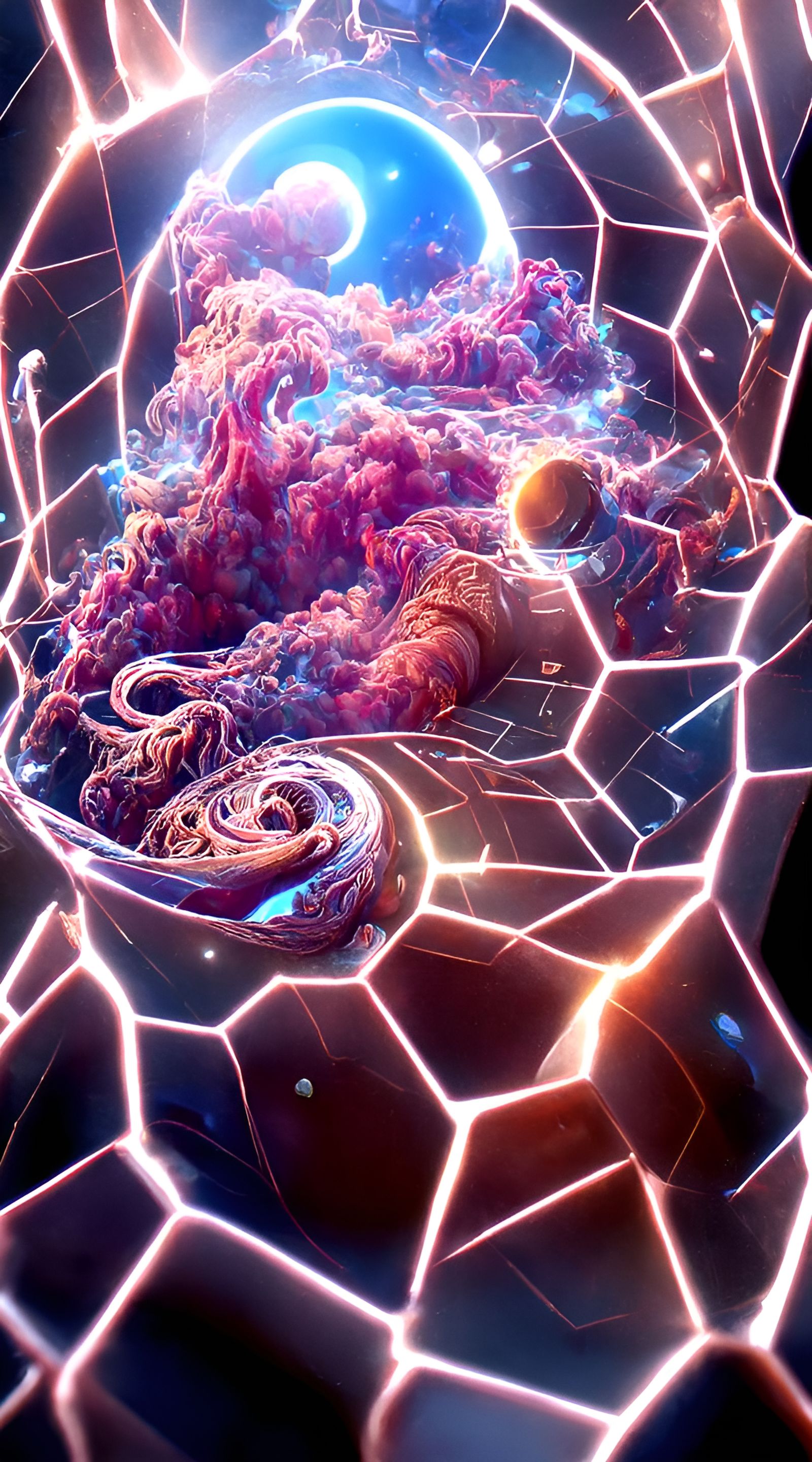 Cosmic Fox Nebula in Detailed Matte Illustration