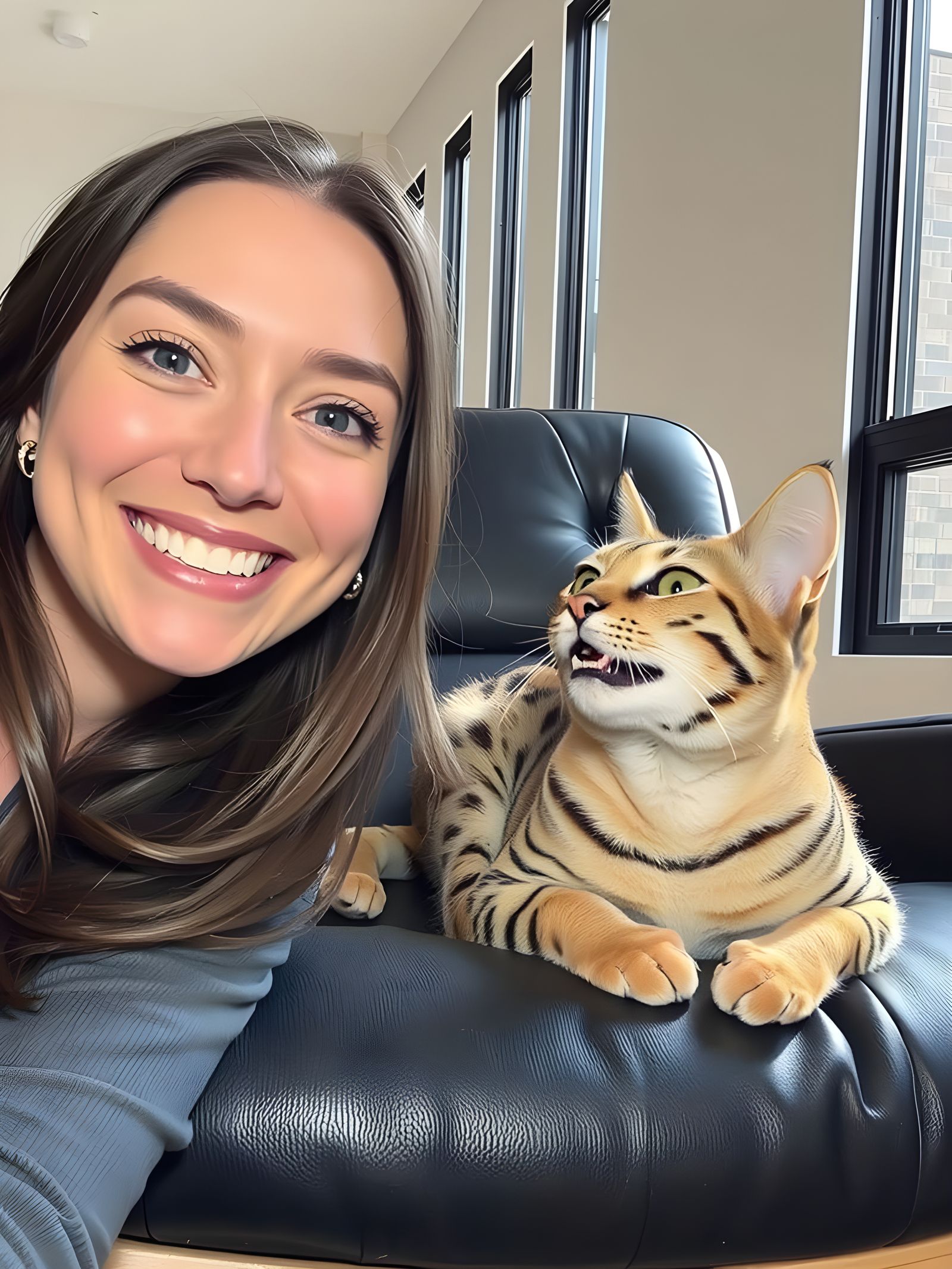 Warm Smile in a Modern Sanctuary