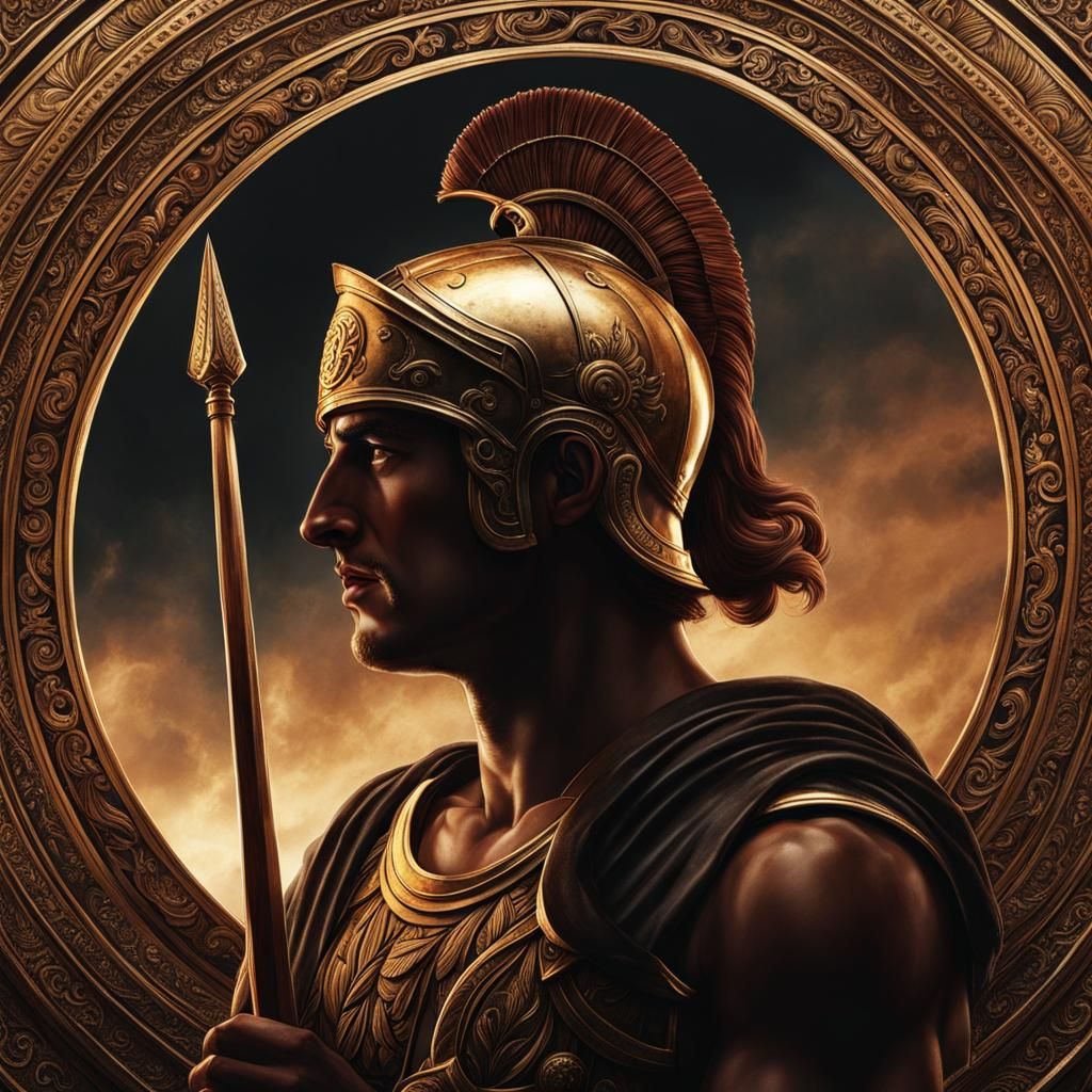 Patroclus in Dark Academia Style