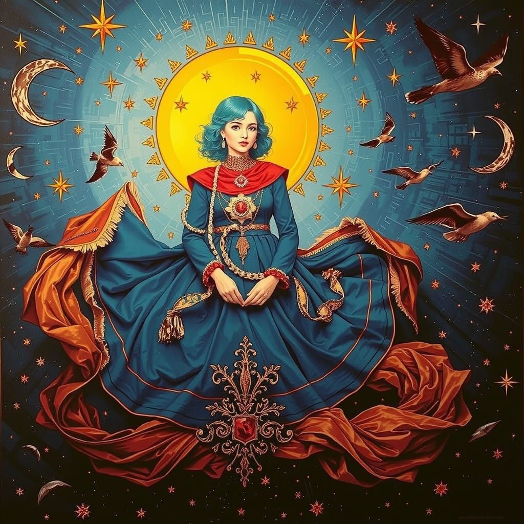 Divine Femininity in Celestial Majesty