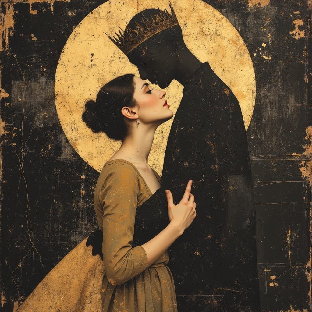 Heroic Saint Icon with Golden Halo