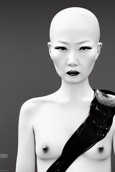 Provocative Dominatrix Image in Erwin Olaf Style