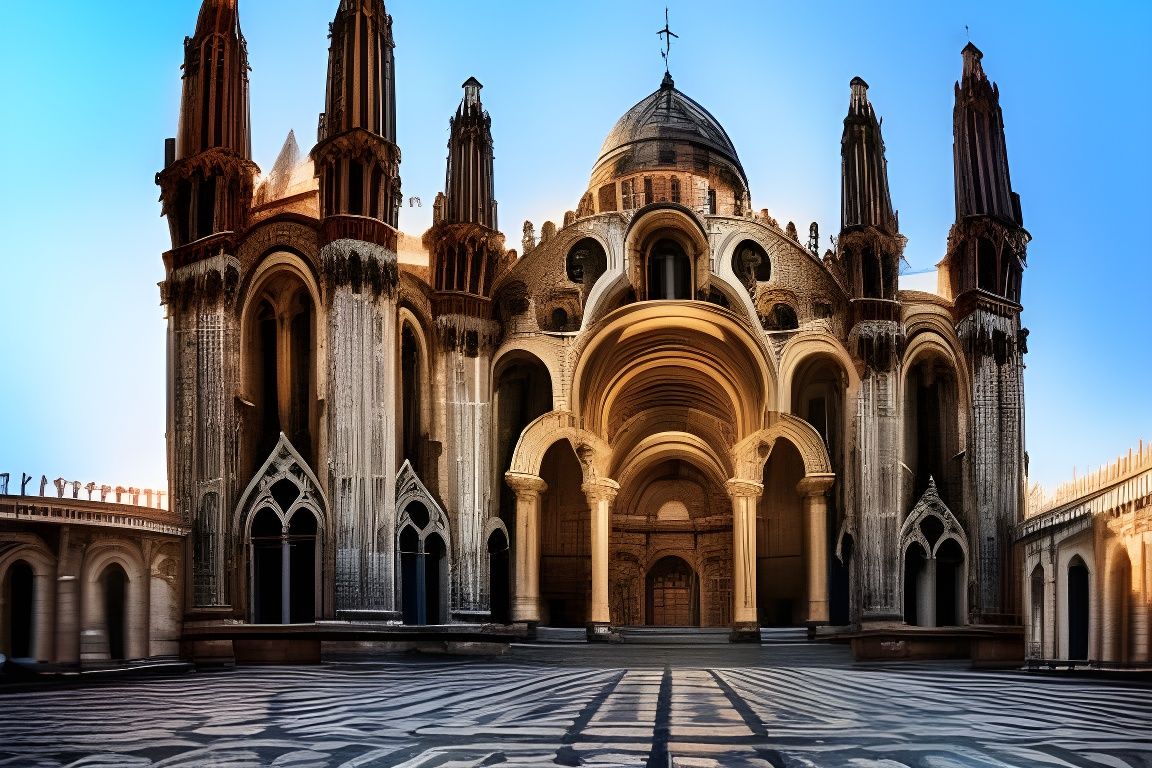 Spectacular Cathedral with Arab-Byzantine Architecture