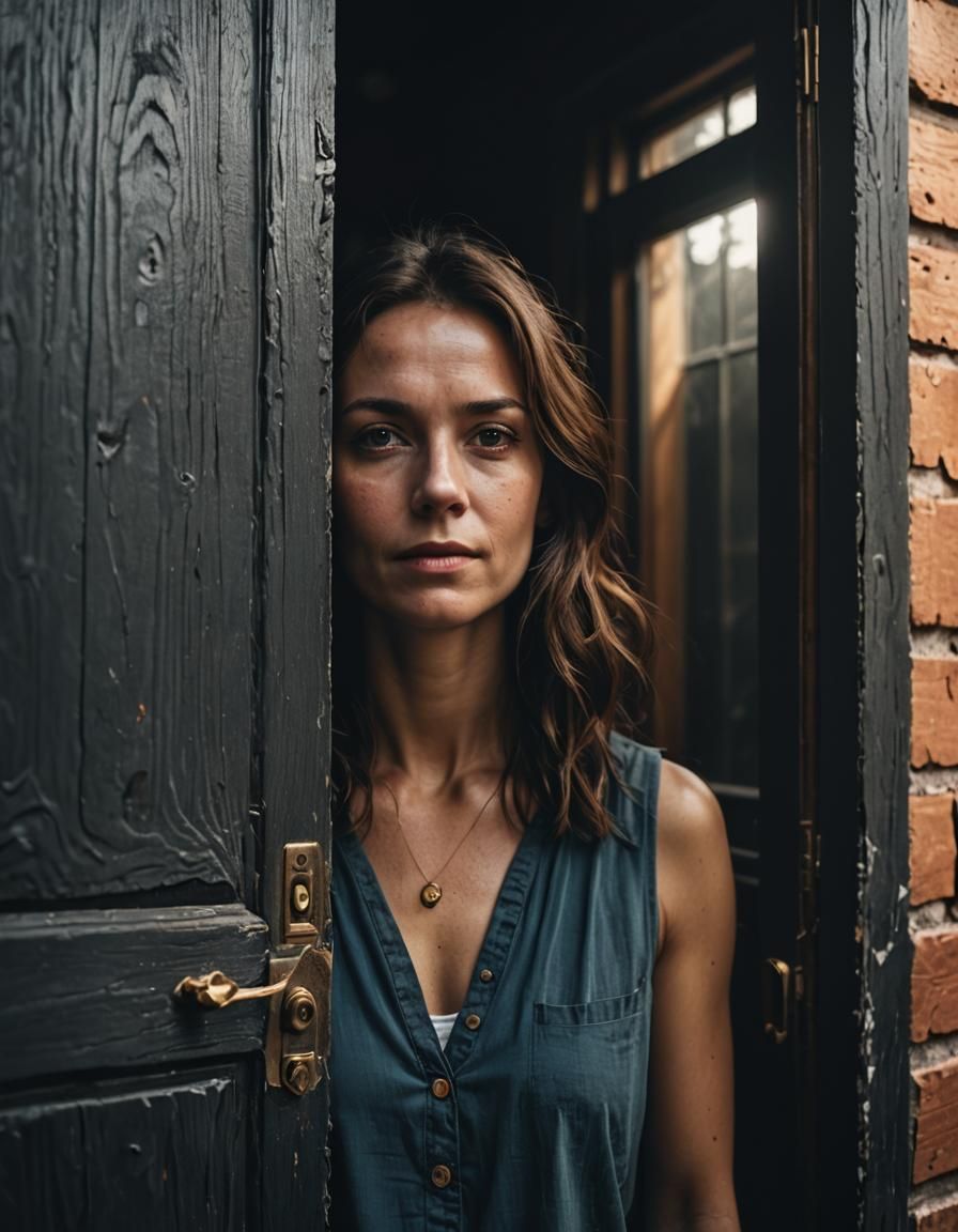 High-Definition Portrait in Contrasting Light