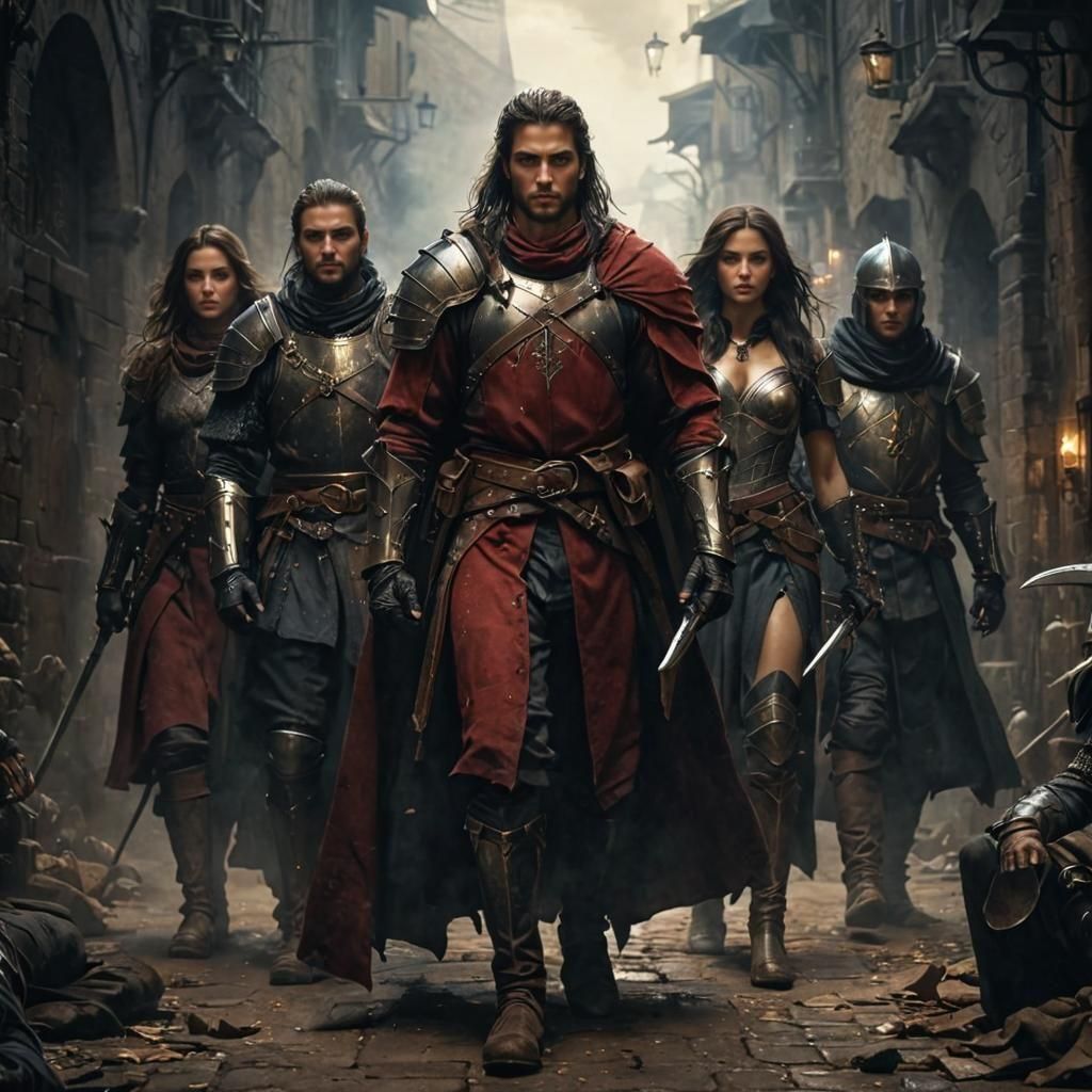 Dark Fantasy Warriors in Gritty Realism