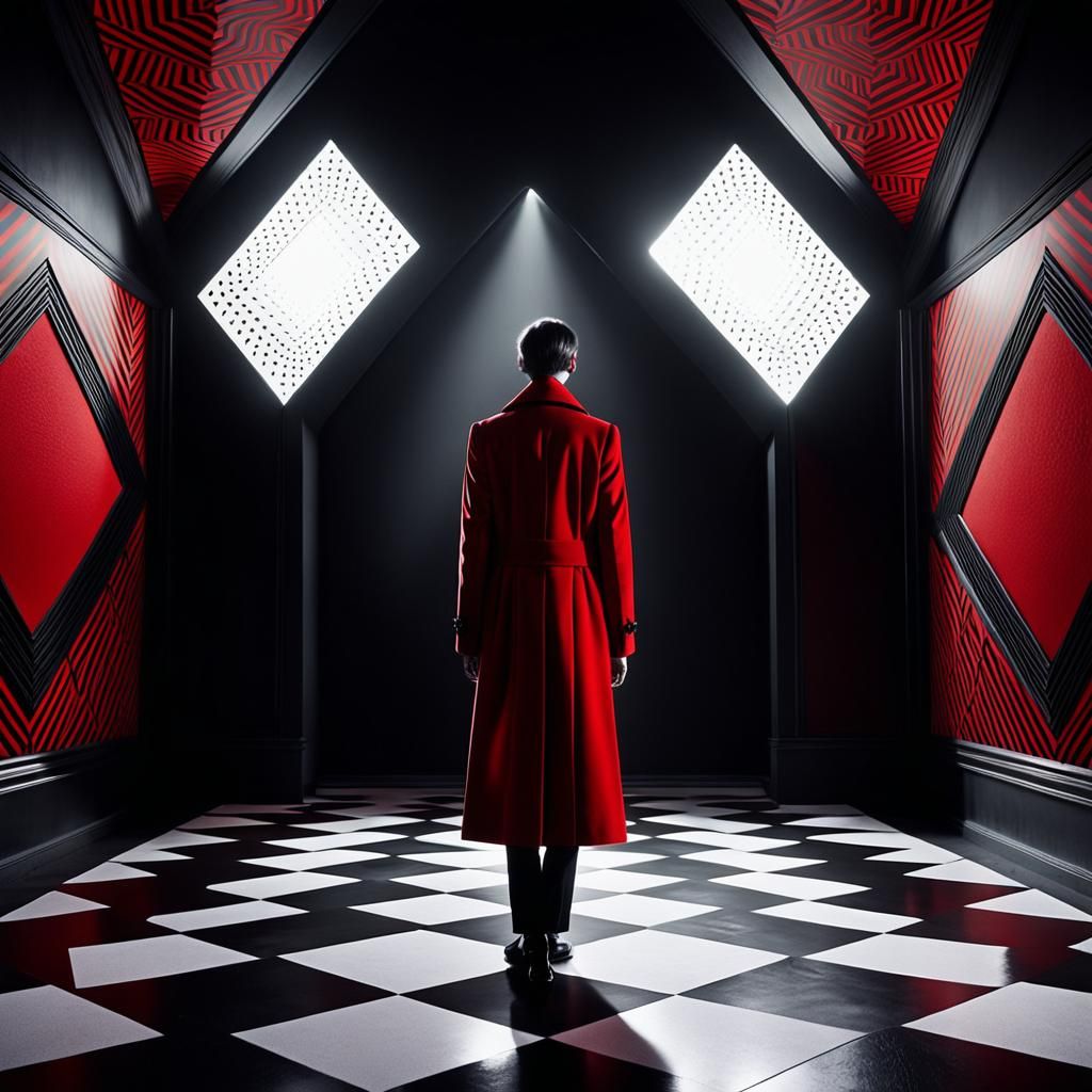 Dramatic Figure in German Expressionist Style