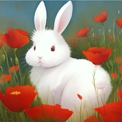 A very poppy-lar bunny