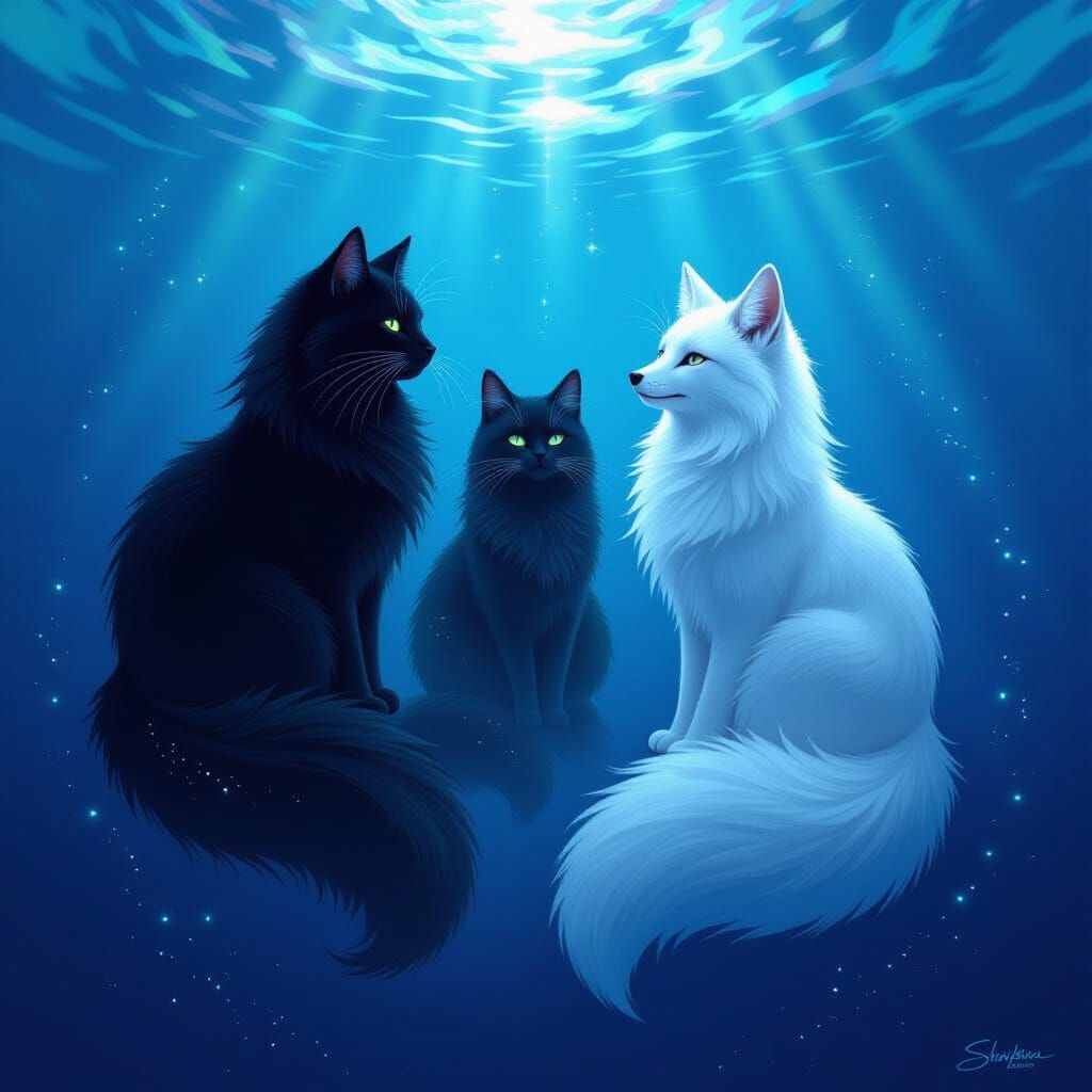 Cosmic Creatures in Ocean Depths