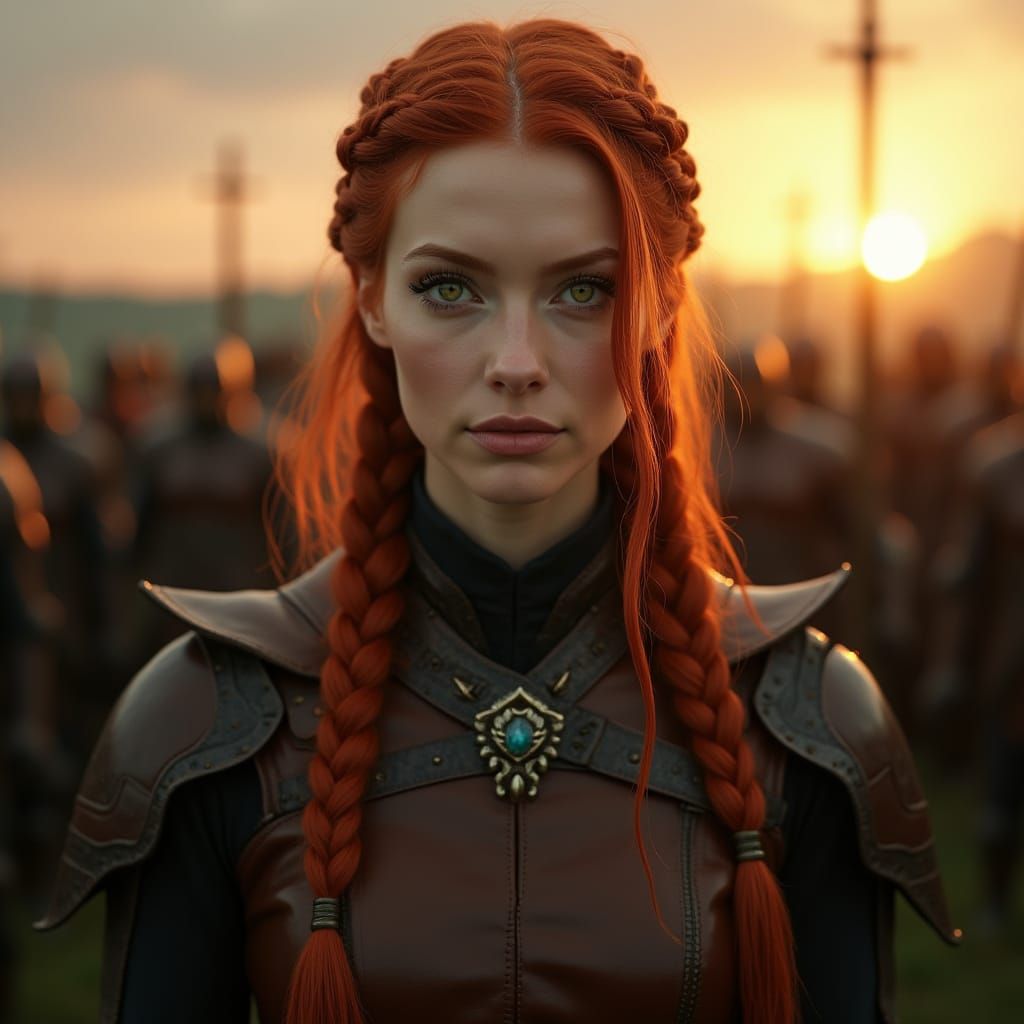 The Fierce Queen of Dragons Rises at Sunrise