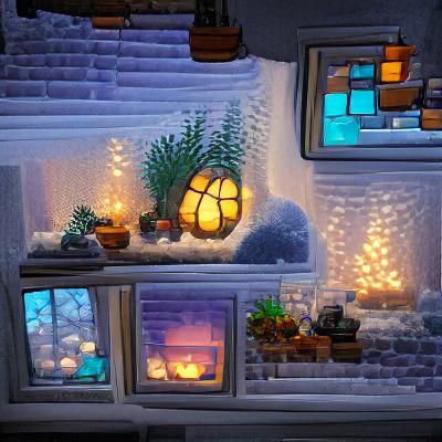 Cozy Winter Window Scene