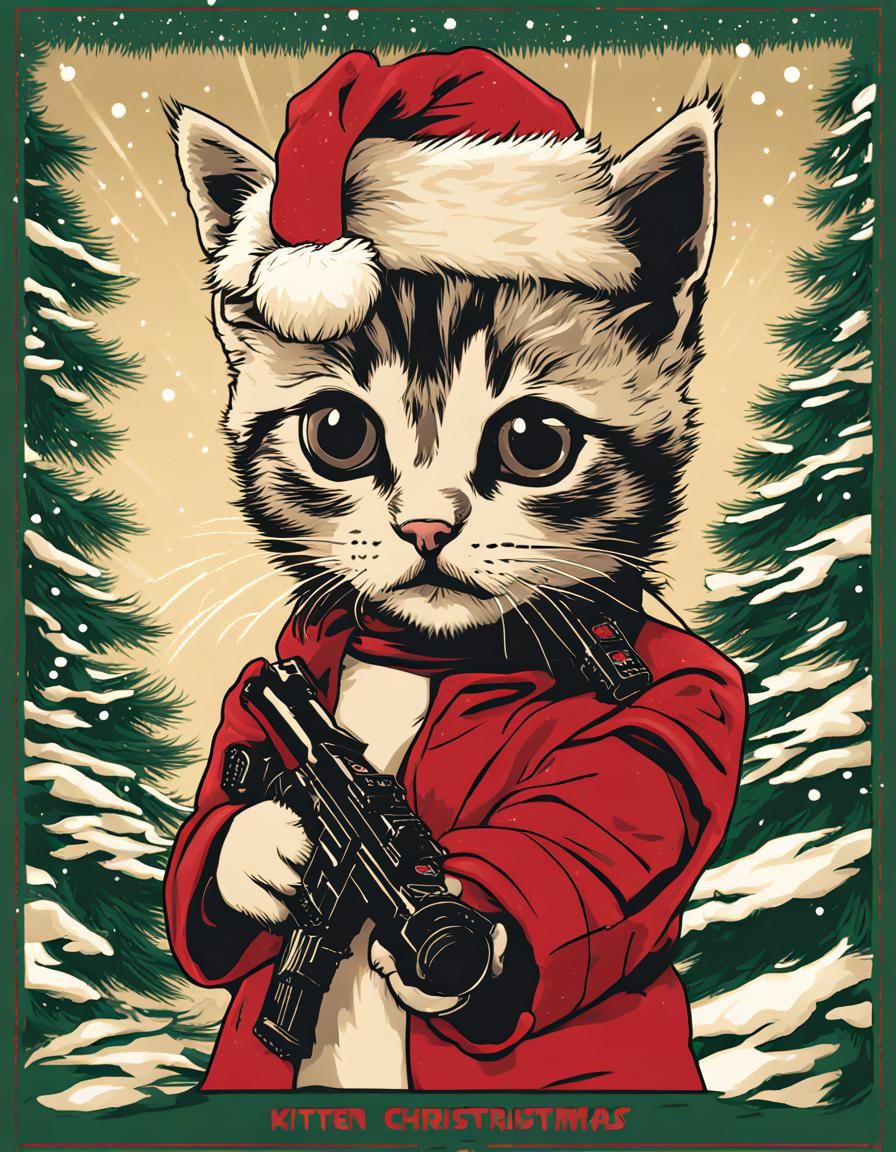 The new action movie "Kitten Christmas"