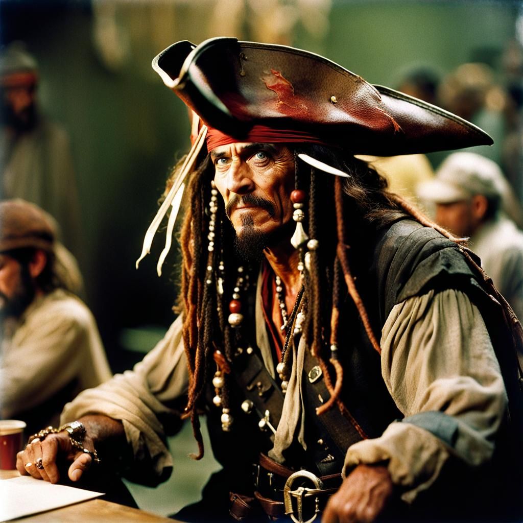 Dragon as Jack Sparrow, Photorealistic Style