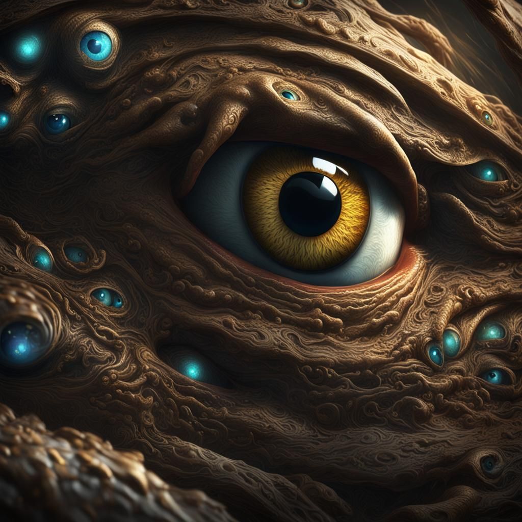 Monstrosity of Eyes: A High-Resolution Fantasy Concept