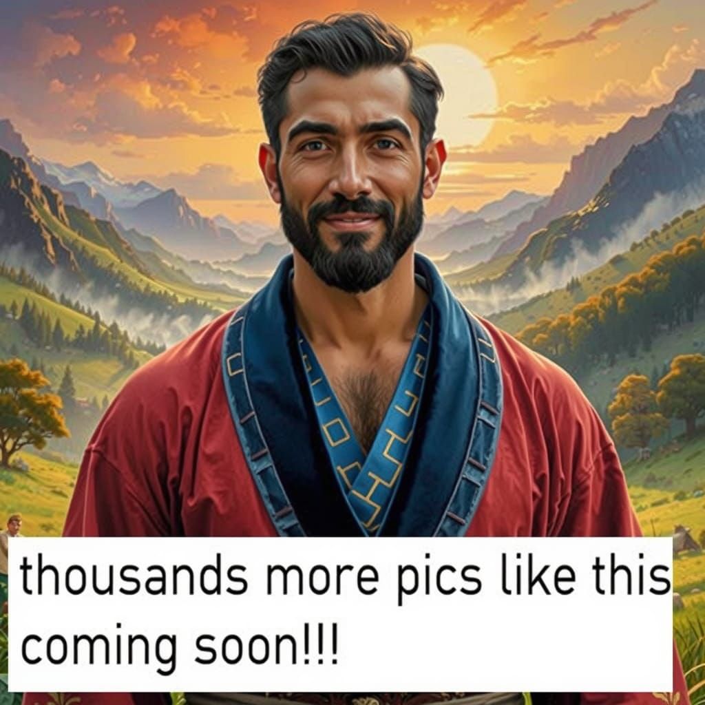 Cheerful Man in Velvet Suit with Short Crew Cut