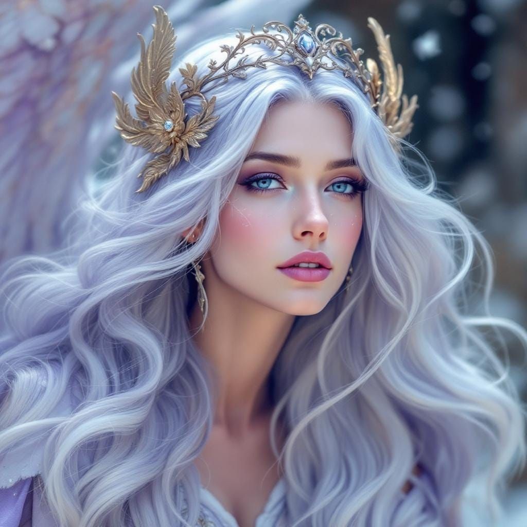 Ethereal Portrait of Astael, Fantasy Archangel of Dreams