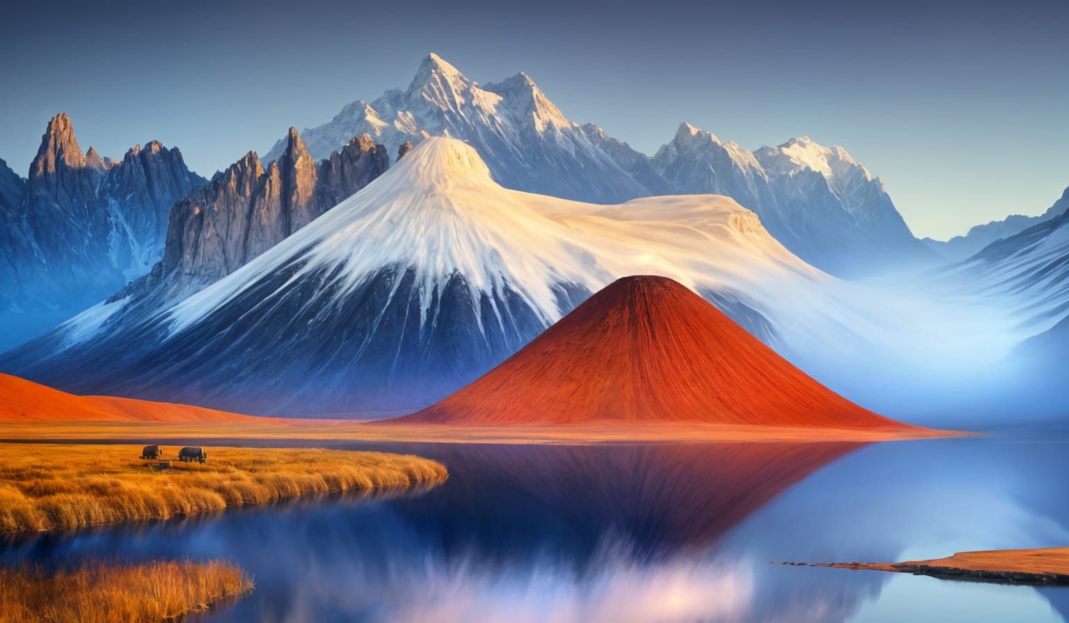 Abstract Art with Light Dust and Magic Particles