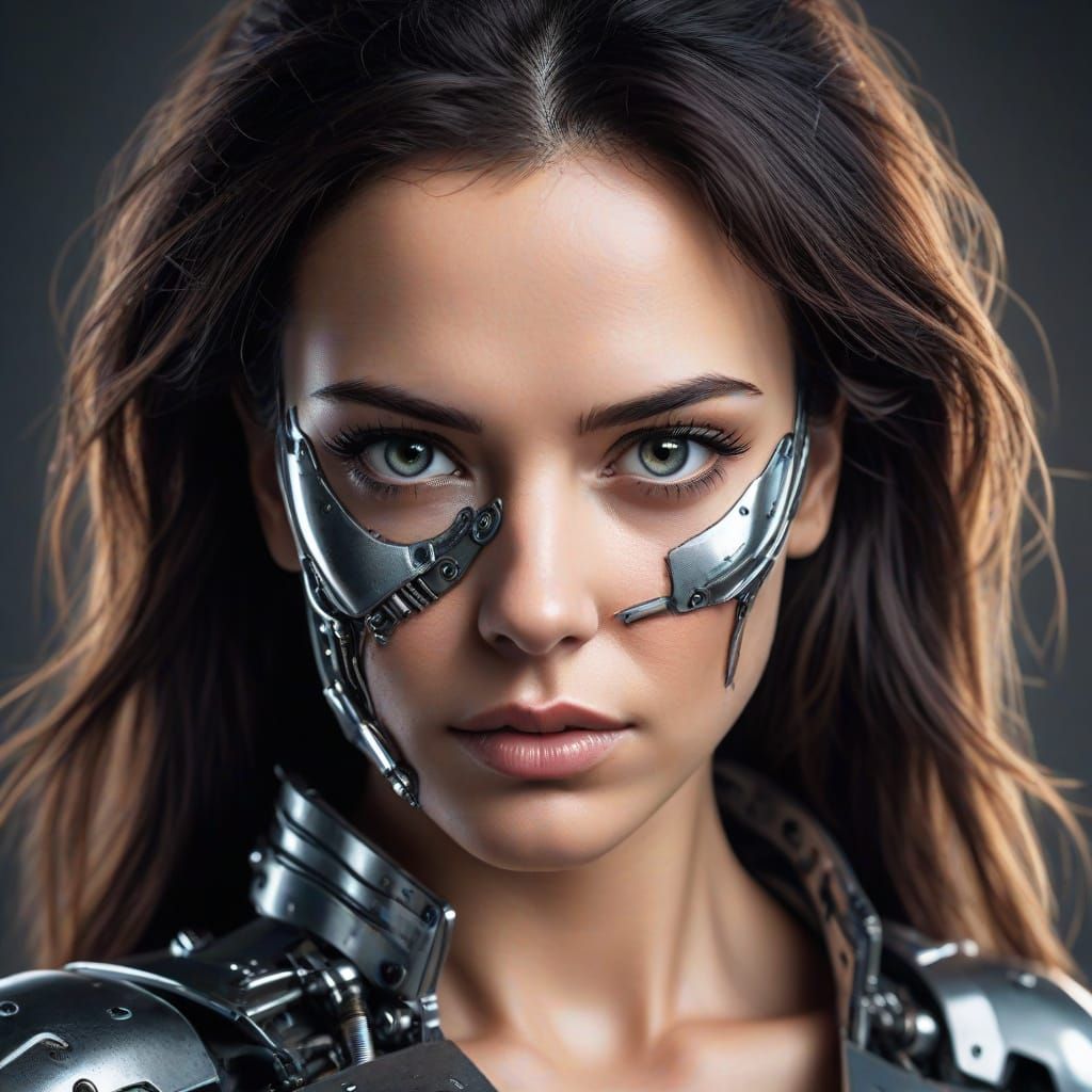 portrait of a T-X terminator.