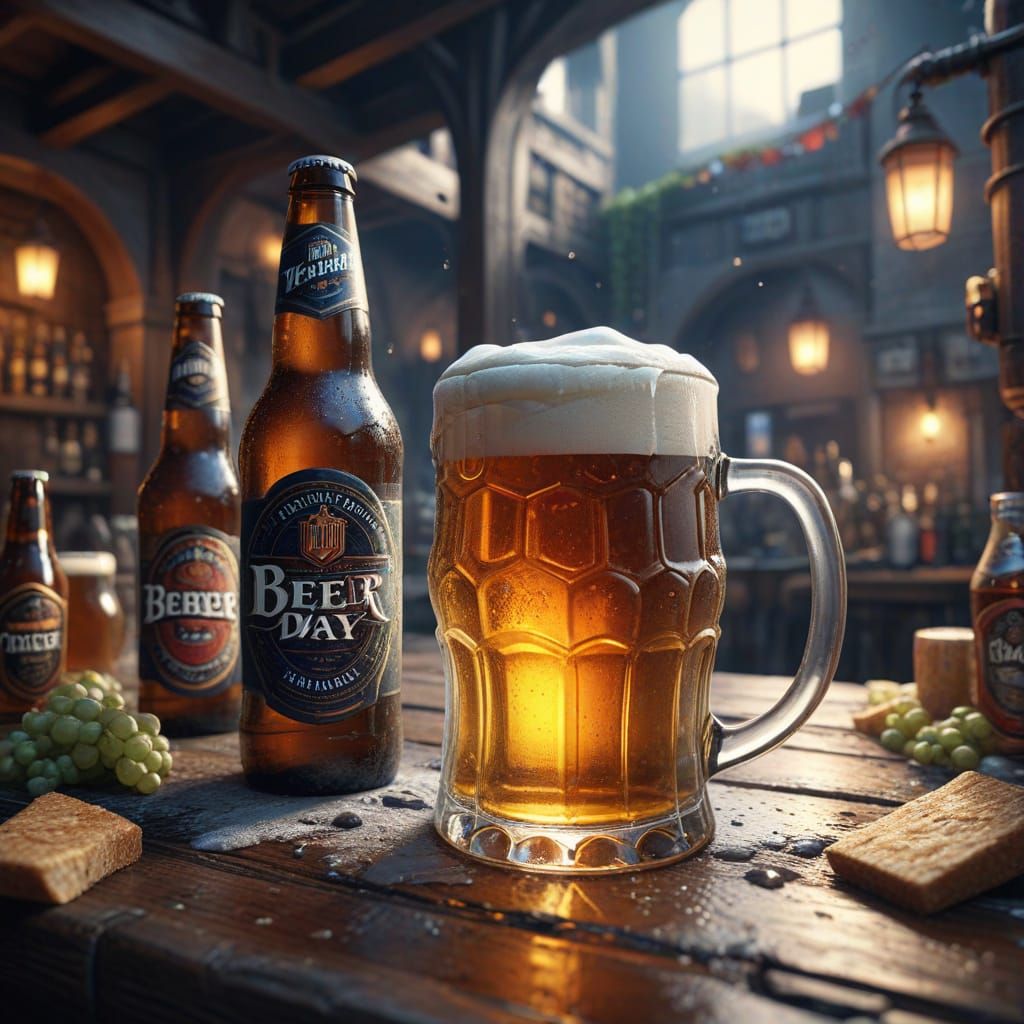 International Beer Day Fantasy Concept Art