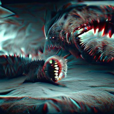 Abstract Nightmare Scene Generated by AI