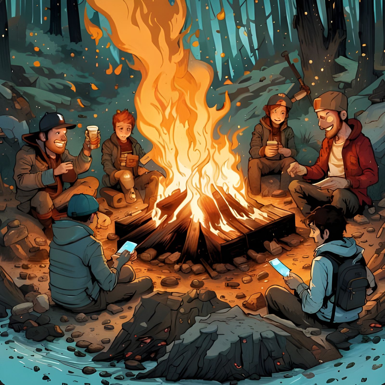 Abstract Image Created From Simple Prompt