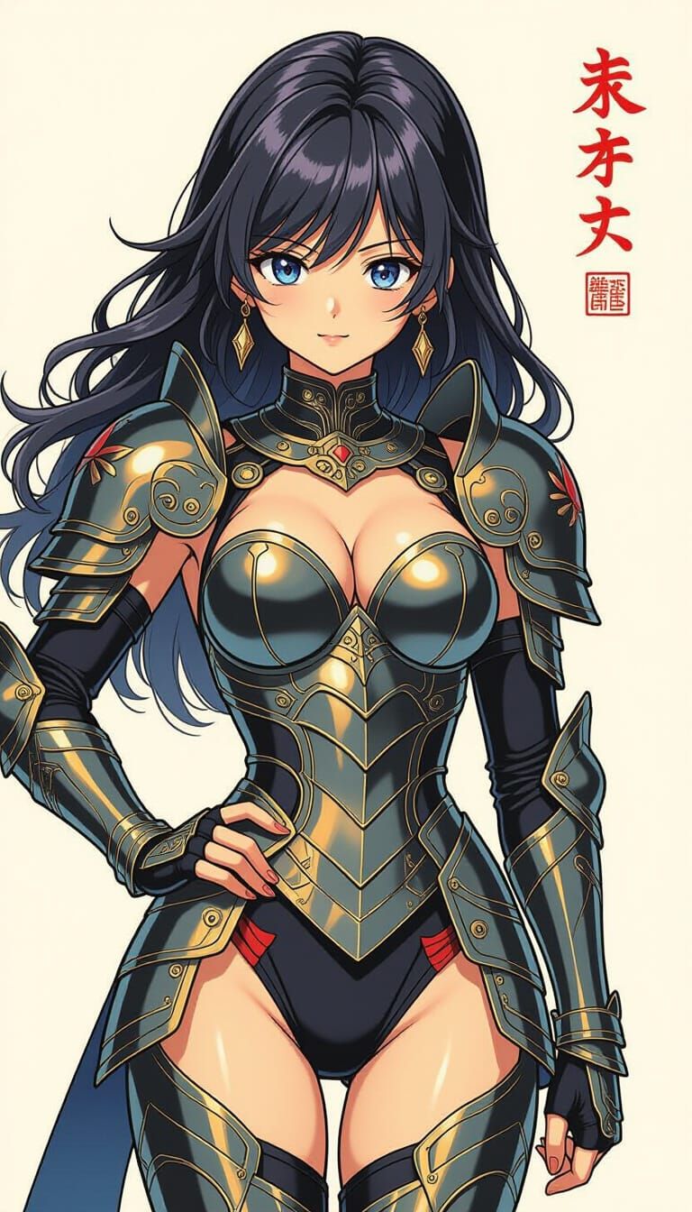 Heroic Girl in Armored Leotard, Anime-Inspired Manga