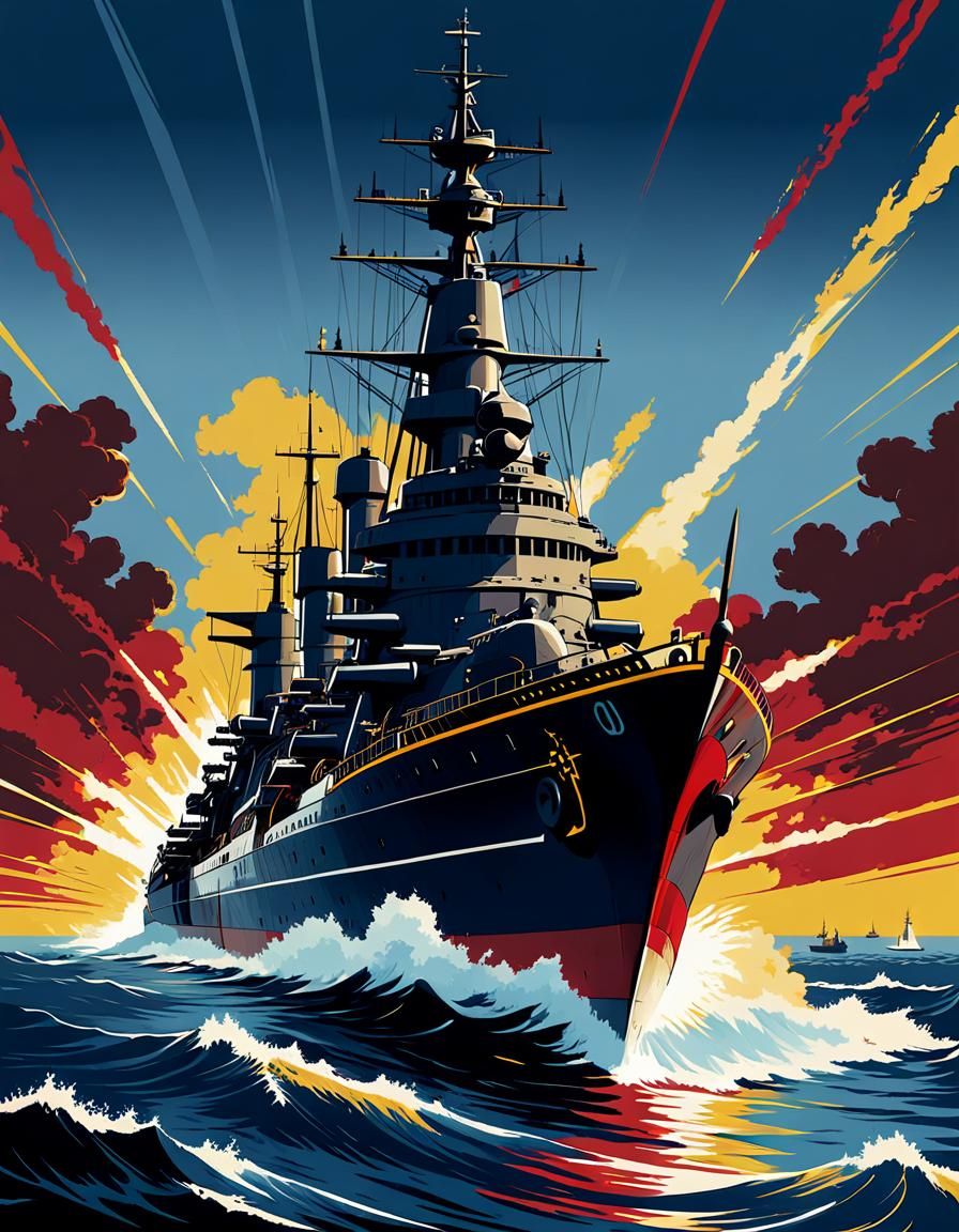 WWII warship