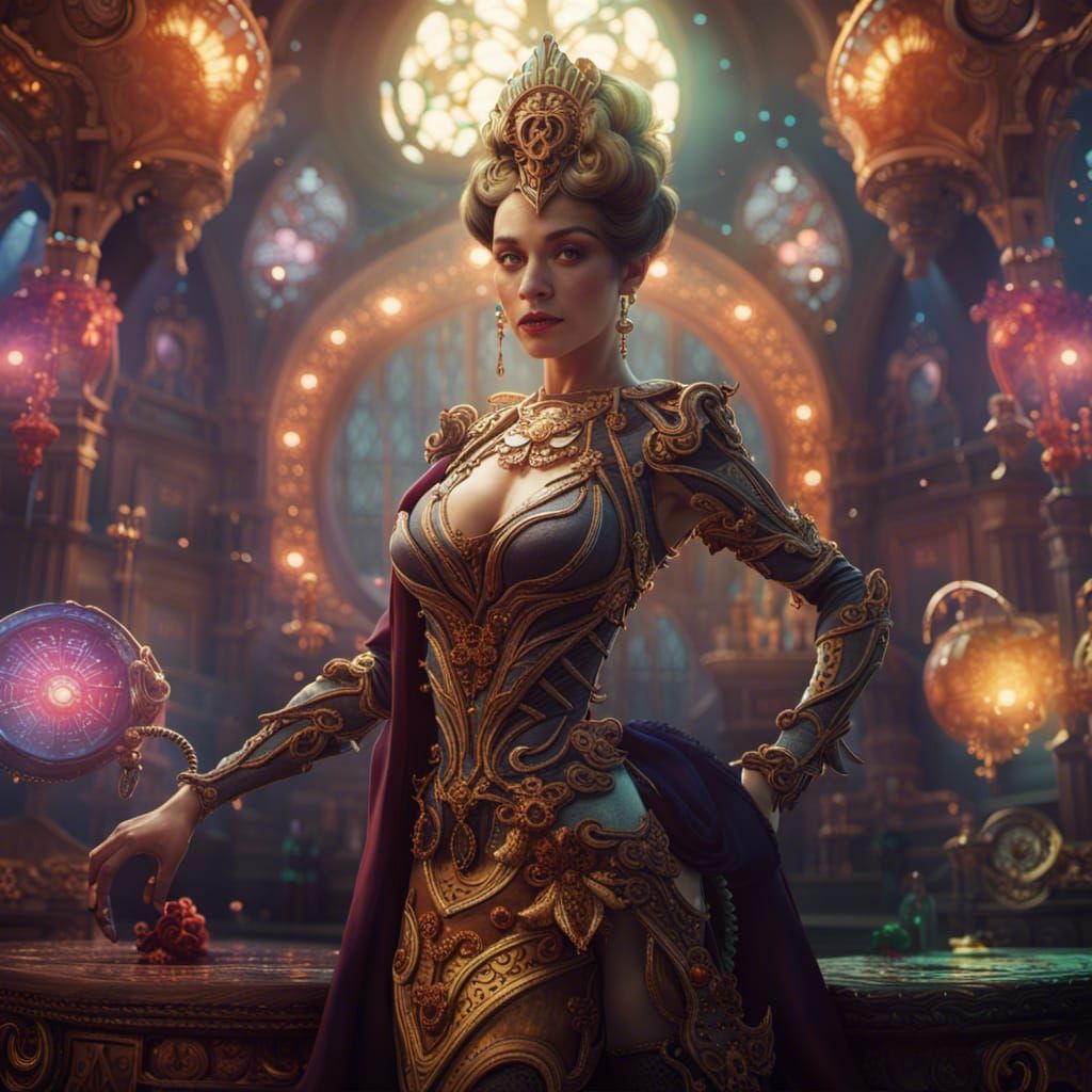 Lady Luck in Detailed Fantasy Concept Art