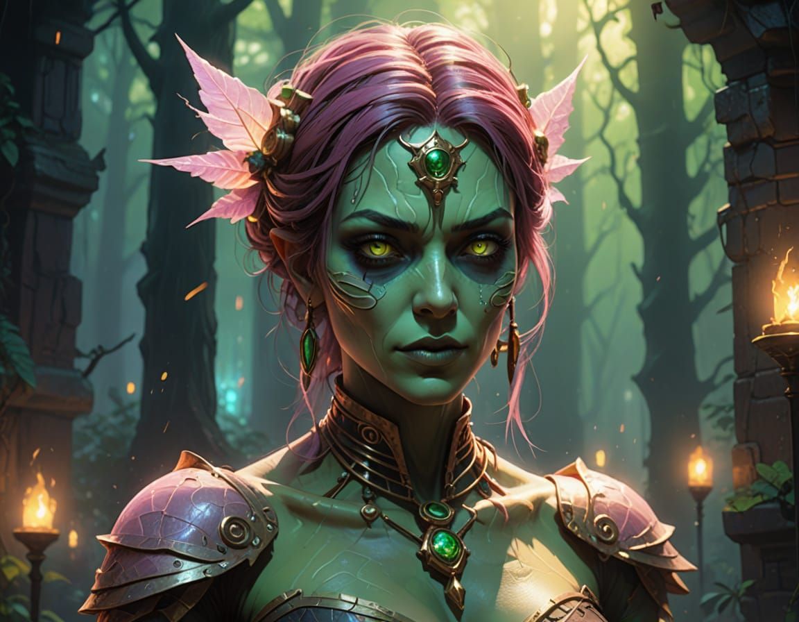 Gwen Tennyson as Mummified Witch in Anime Style