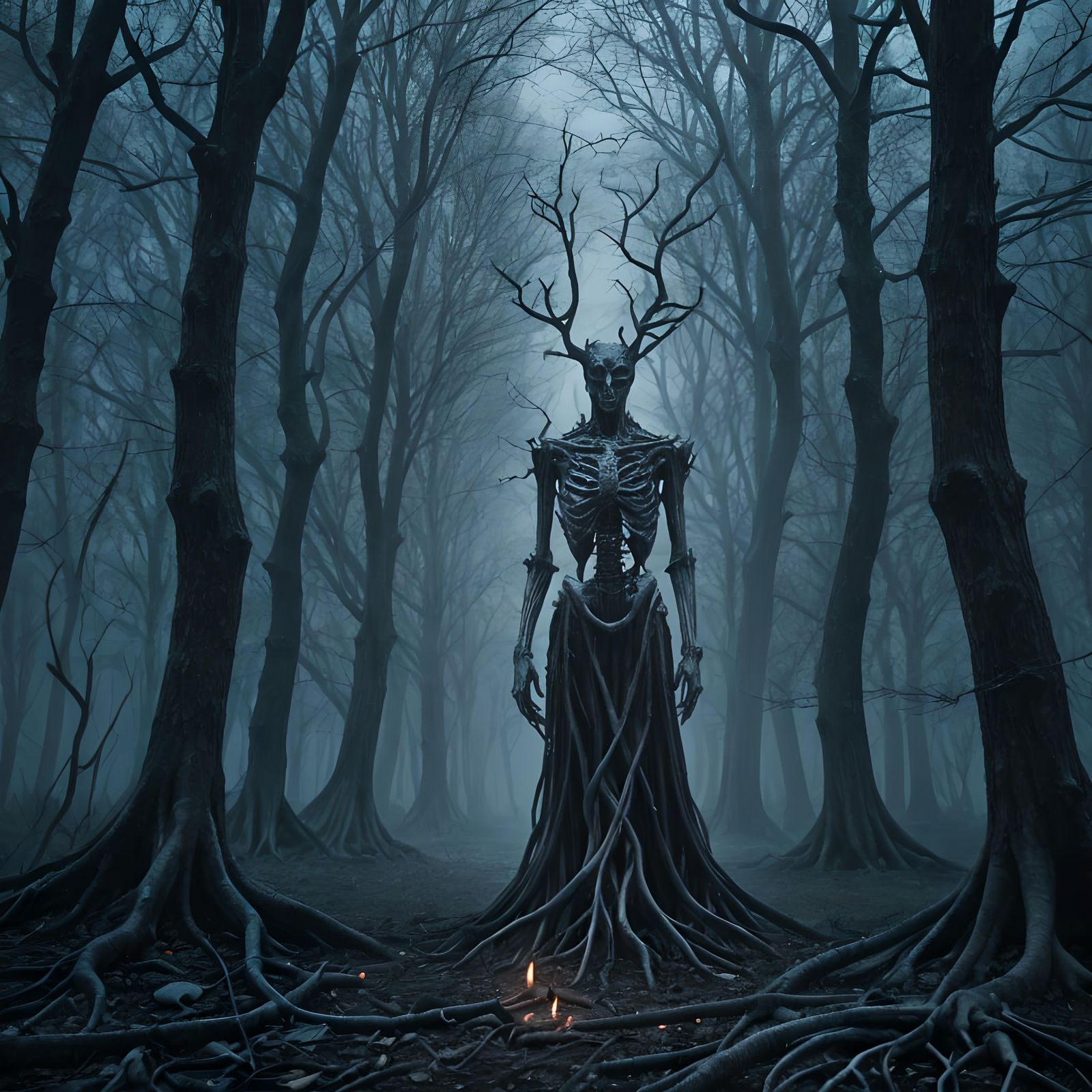 Dark Macabre Horror Scene