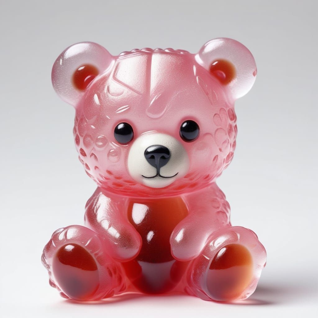 Surreal Gum Sculpture in Soft Focus