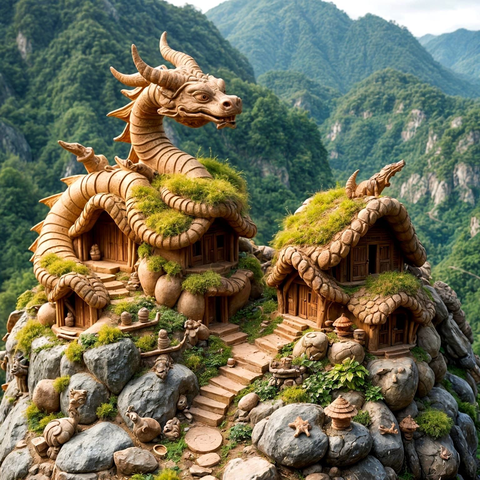 Charming Clay Villages in Asian Mountains