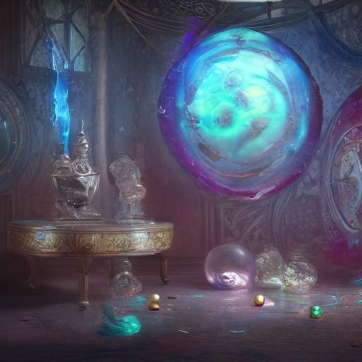 Surreal Still Life with Melted Candles: A Matte Painting