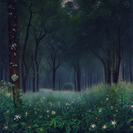 Photorealistic Cinematic Scene in Henri Rousseau Style