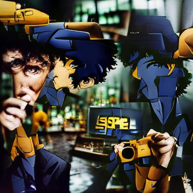 Spike Spiegel: Cowboy Bebop Anime Portrait