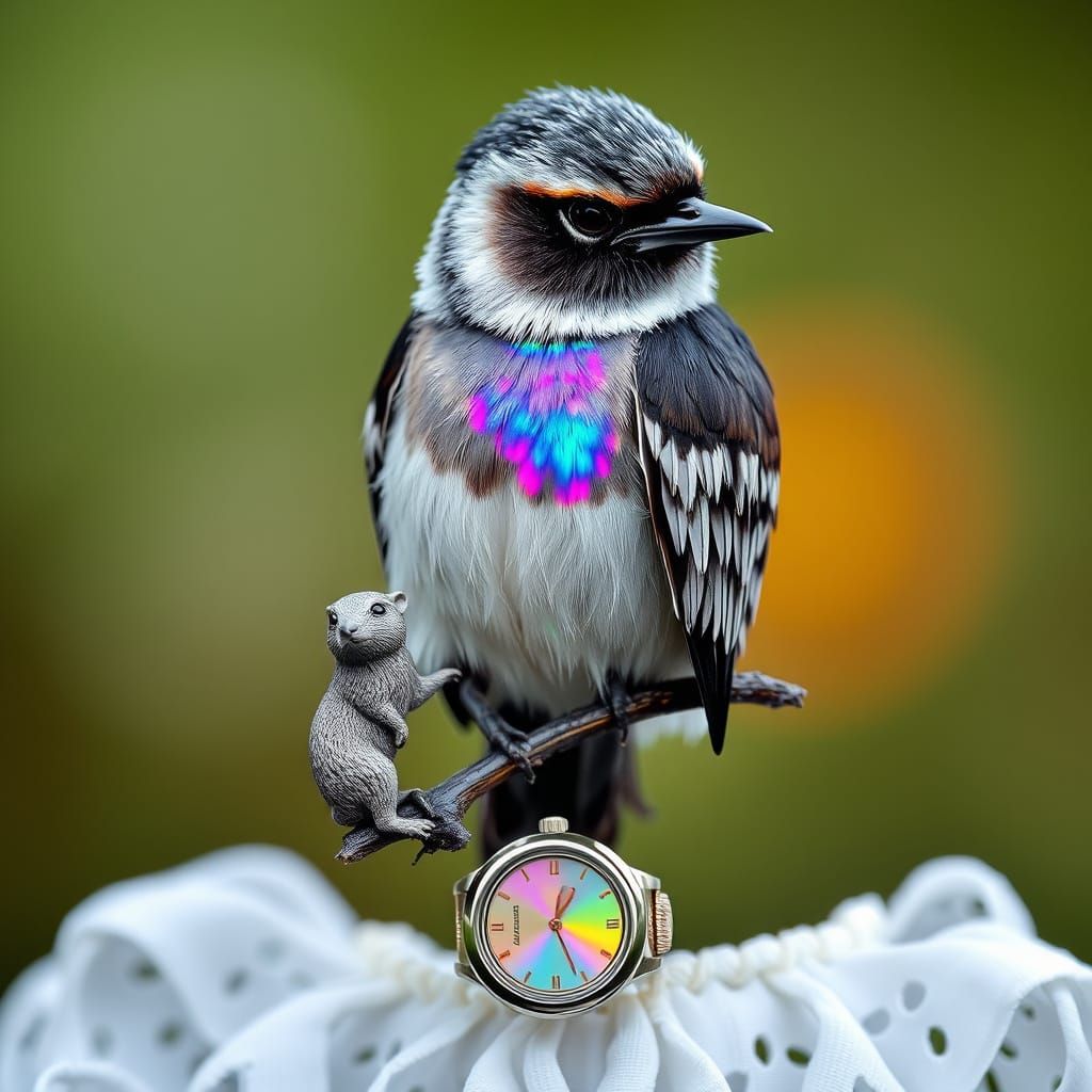 Surreal Vogelscheuche Goddess in a Wheat Field