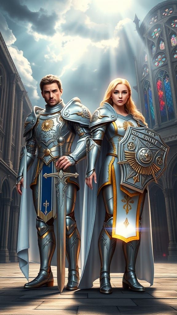 Divine Guardians in Radiant Armor