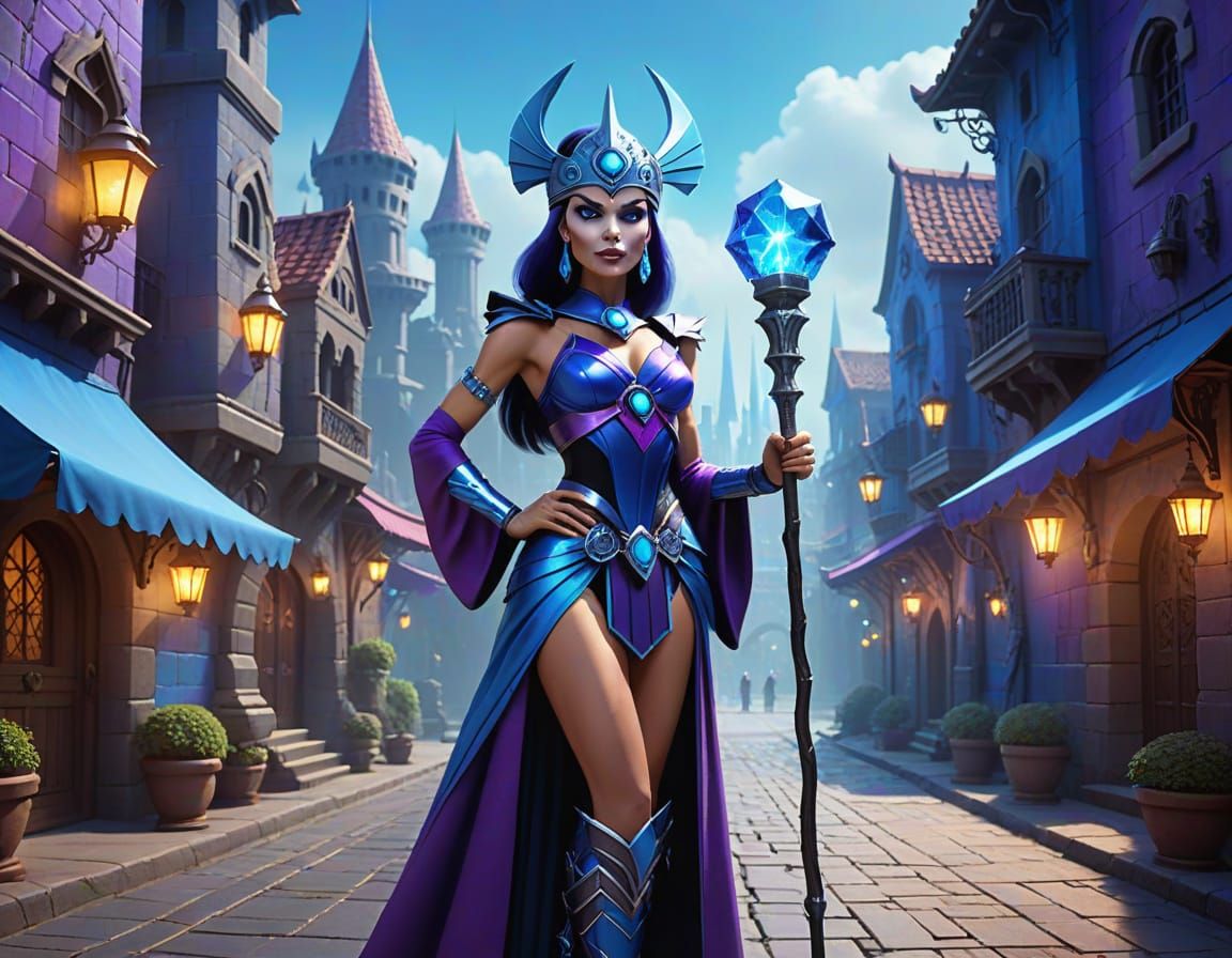 Evil-Lyn in Cyberpunk Fantasy