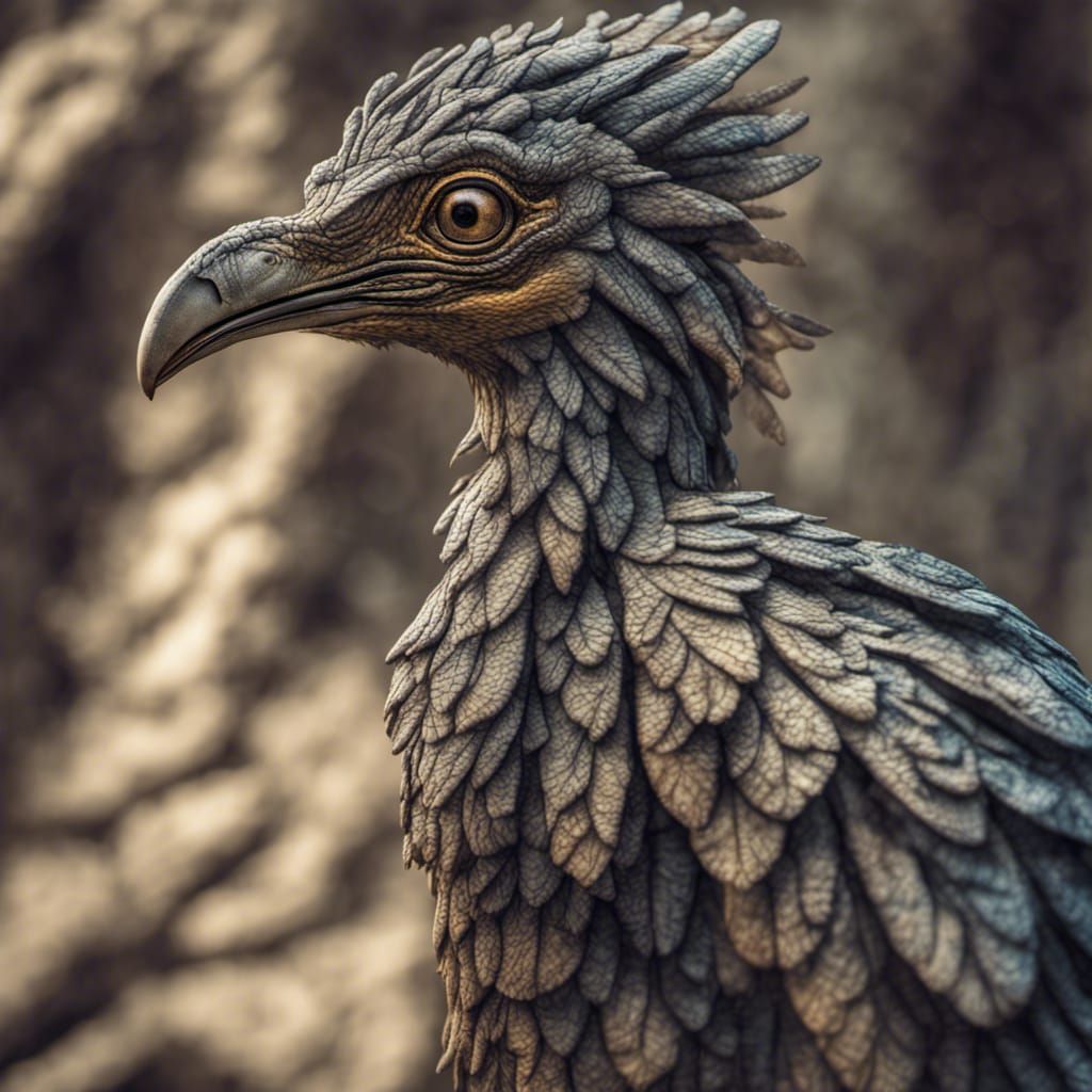 Hyperrealistic Archaeopteryx in Cinematic Lighting